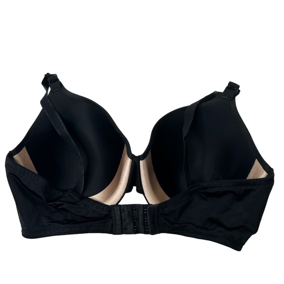 Warner's No Side Effects Wire-Free Contour Bra Black 38D - Picture 3 of 4